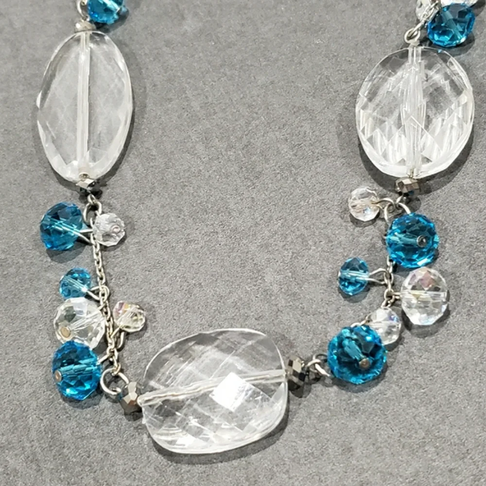 New CRYSTAL BIJOUX Glass/crystal-like Beaded Necklace